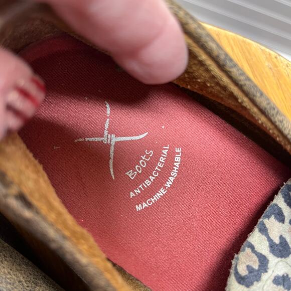 Twisted X Boat Shoe Driving Moc Leopard Print Size 8 Women’s - Picture 10 of 11